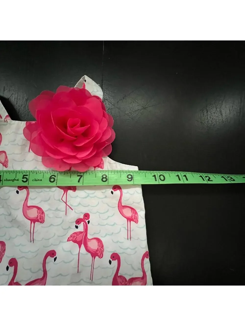 Janie‎ and Jack Flamingo Print Dress with Pink Flower